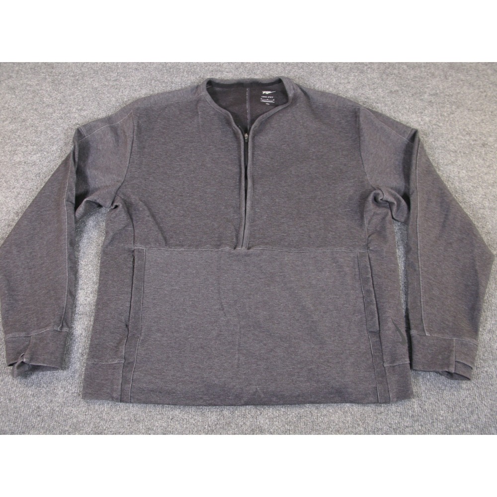 Nike Yoga Dri-FIT Mens Quarter Zip‎ Pullover Gray Heather CZ2217-068 Medium 2283